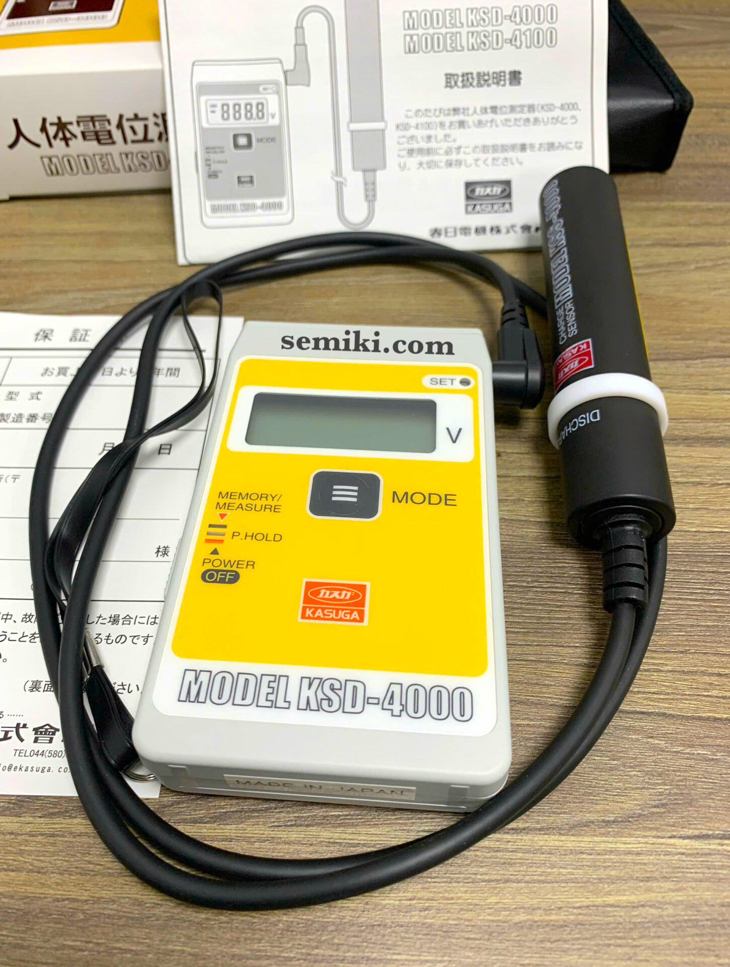 Ảnh minh họa KATSUGA KSD-4000 thiết bị đo độ tĩnh điện cơ thể (±0.1~ ±999.9V) 2