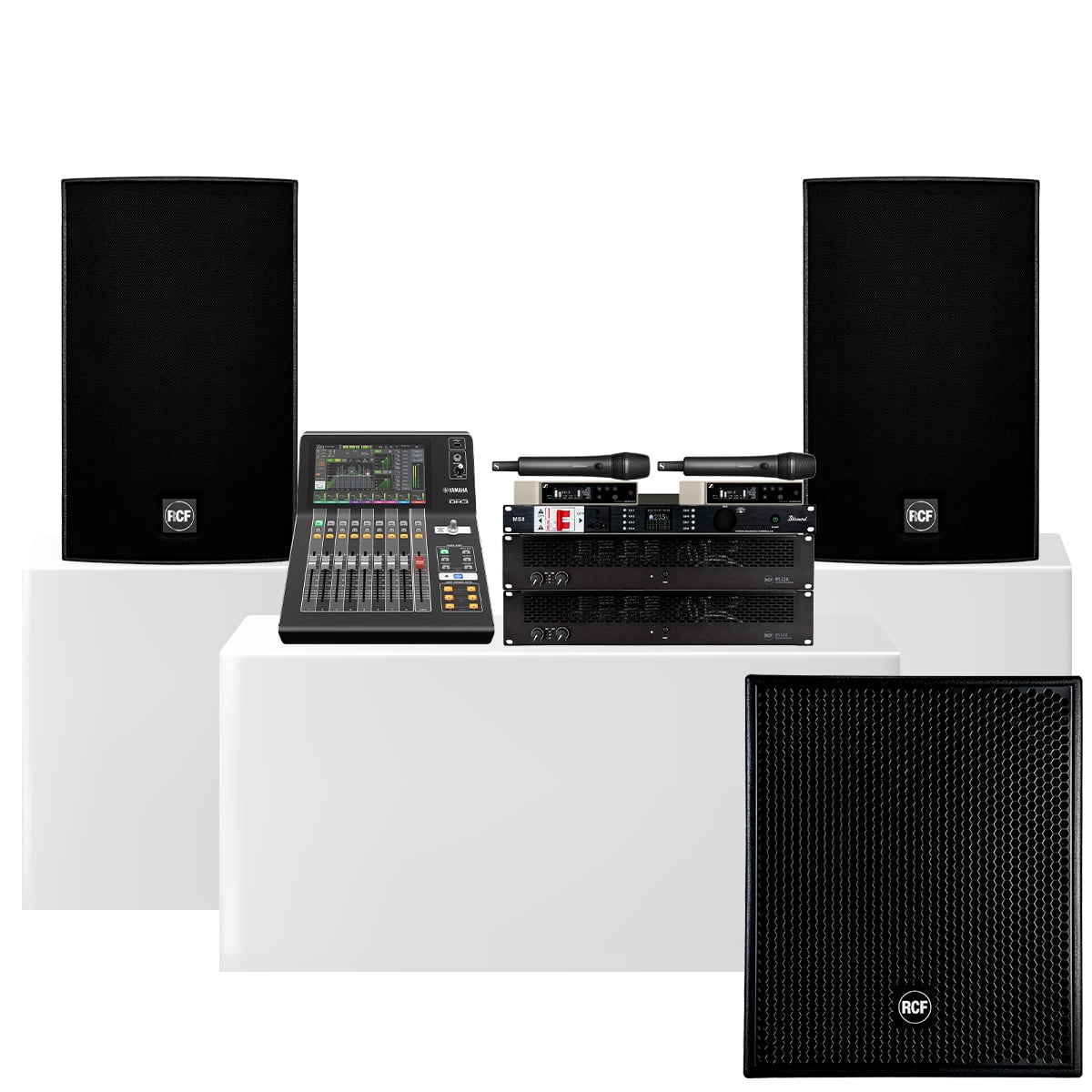 Dàn karaoke cao cấp RCF Acustica 45 (RCF C 5215-66, IPS 5.0K, IPS 2.5K, RCF S8018II ,...)