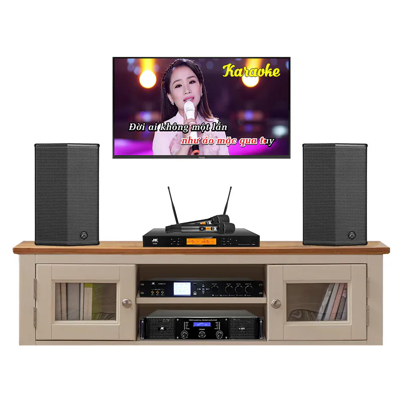Dàn Karaoke Wharfedale KH71 (Wharfedale Sigma X12, Công suất, X9000 Pro, micro K500)