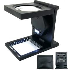  Keiyo Japan Leaf LA32-1 kính lúp có đèn LED 6x kiểm lỗi vải 