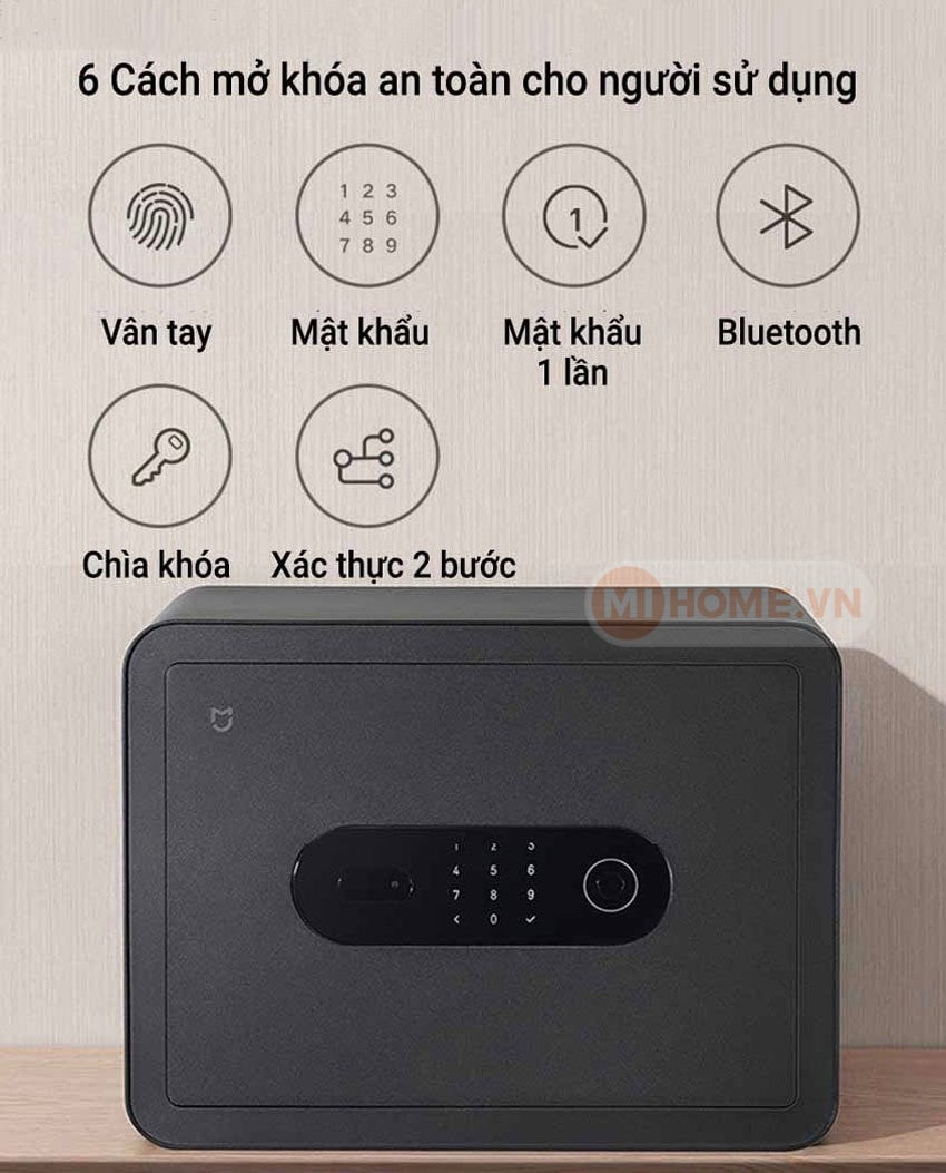 Ảnh minh họa Két sắt điện tử vân tay Xiaomi Mijia 2