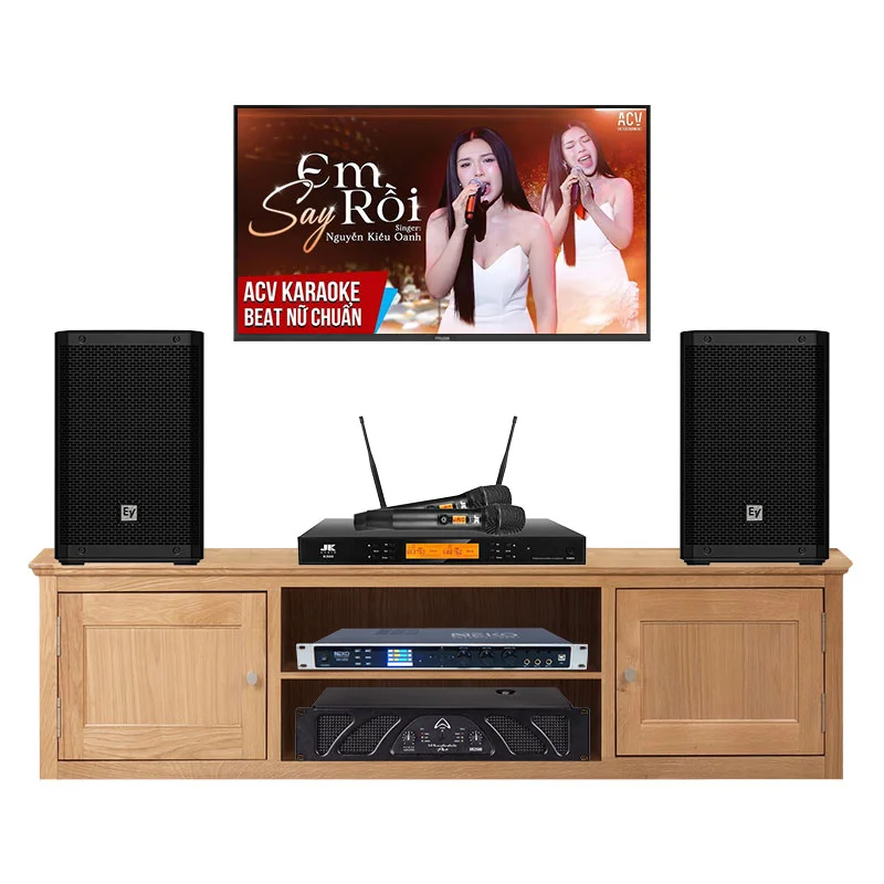 Dàn karaoke gia đình KGD309 (ElectroVoice ZLX8-G2, Wharfedale XR2500, JKAudio K500, Neko DK1000)