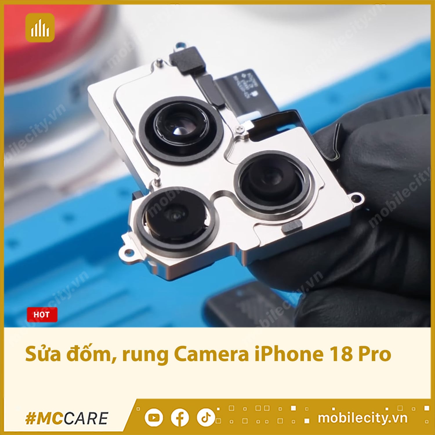 Khắc phục lỗi đốm, rung Camera iPhone 18 Pro
