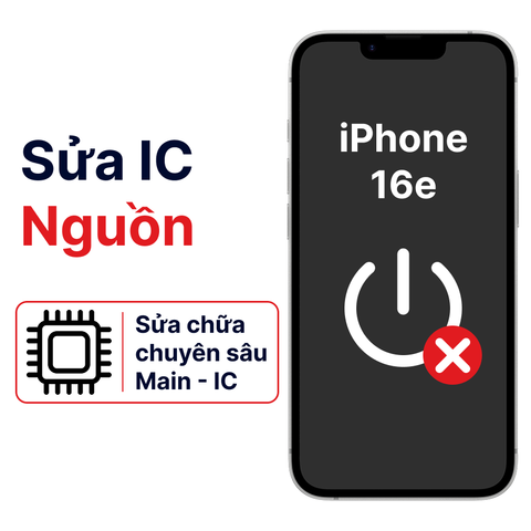 Khắc phục lỗi nguồn iPhone 16E chính hãng