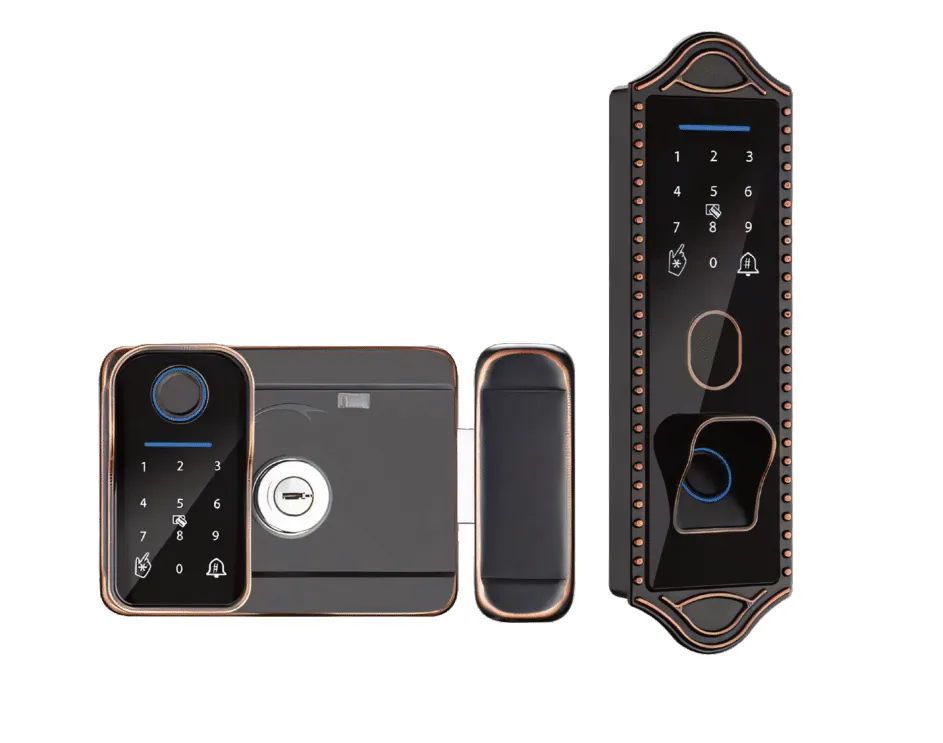 Khoá cửa cổng vân tay Avolock AG-48 Bronze App, Remote