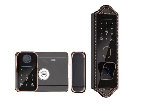 Khoá cửa cổng vân tay Avolock AG-48 Bronze App, Remote