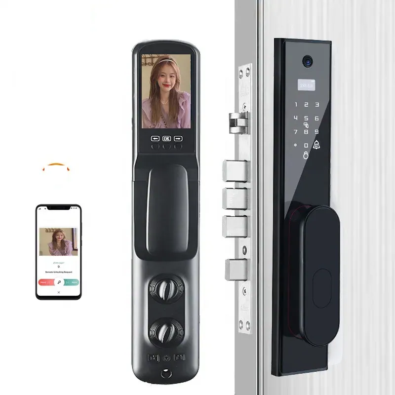 Ảnh minh họa Khóa cửa vân tay Camera Tuya Smart Life WL03-C 1