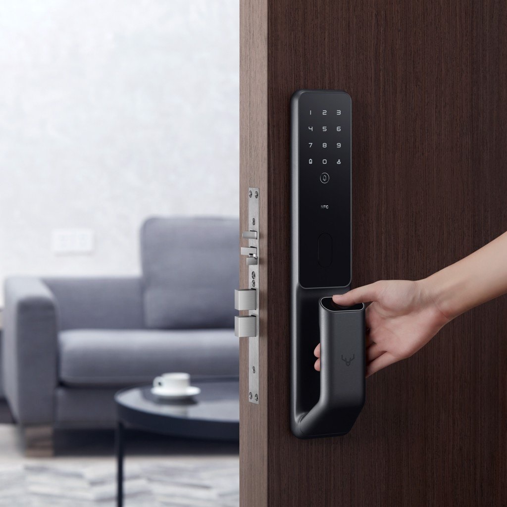 Ảnh minh họa Khóa cửa vân tay Lockin S30 Pro – Tích hợp chuông cửa 3