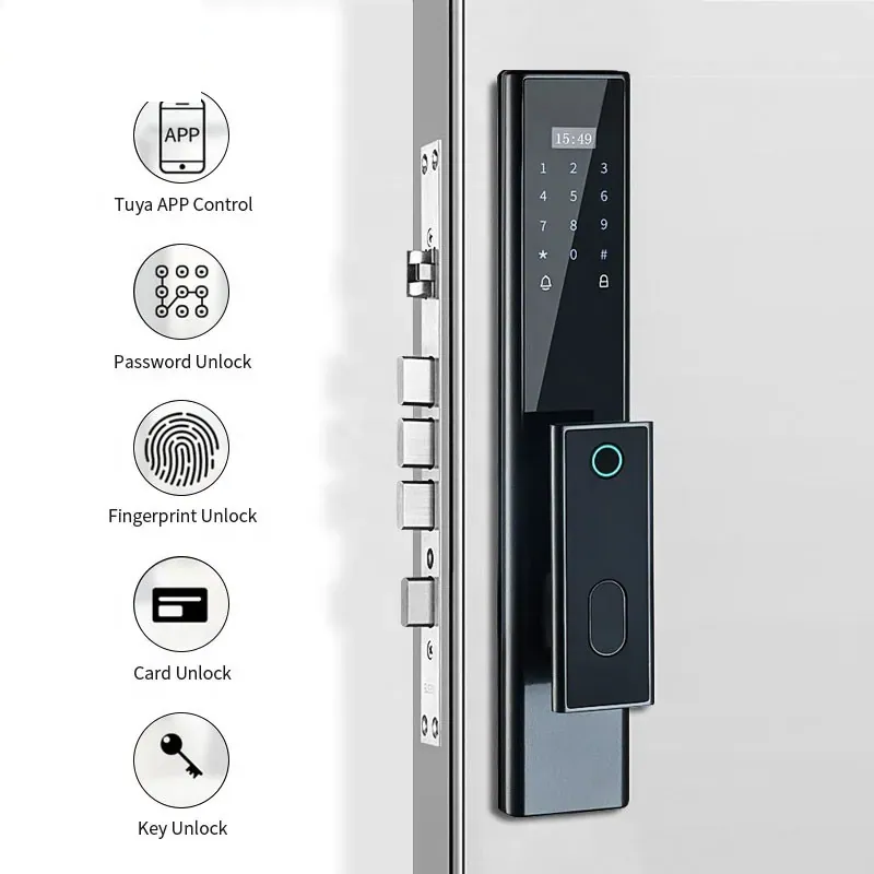 Ảnh minh họa Khóa cửa vân tay tự động Tuya Smart Life WL04 1
