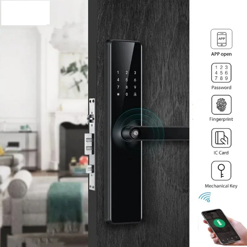 Ảnh minh họa Khóa cửa vân tay Tuya Smart Life WM06 (Sơn phủ IML) 2