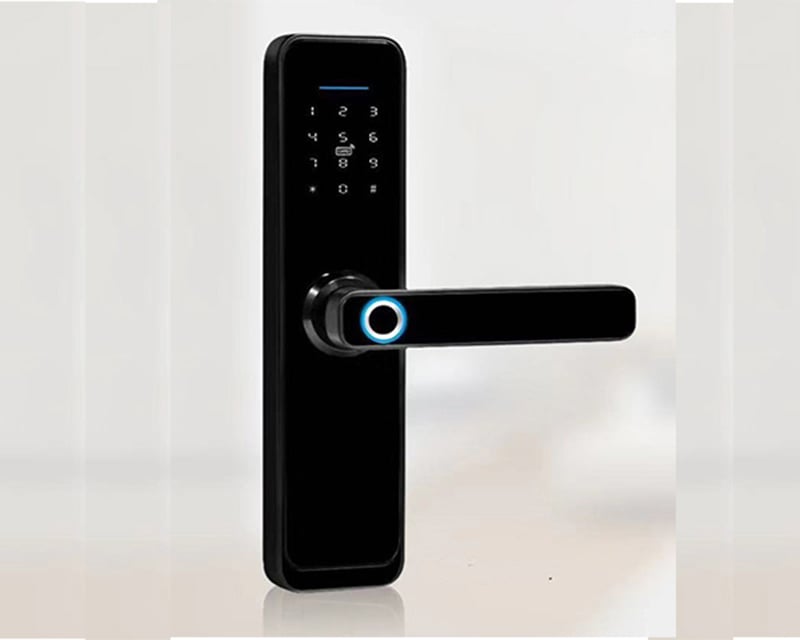 Ảnh minh họa Khóa cửa vân tay Tuya X2 đen 2