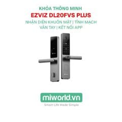  Khóa Thông Minh Ezviz DL20FVS Plus Nhận Diện Khuôn Mặt Và Tĩnh Mạch 