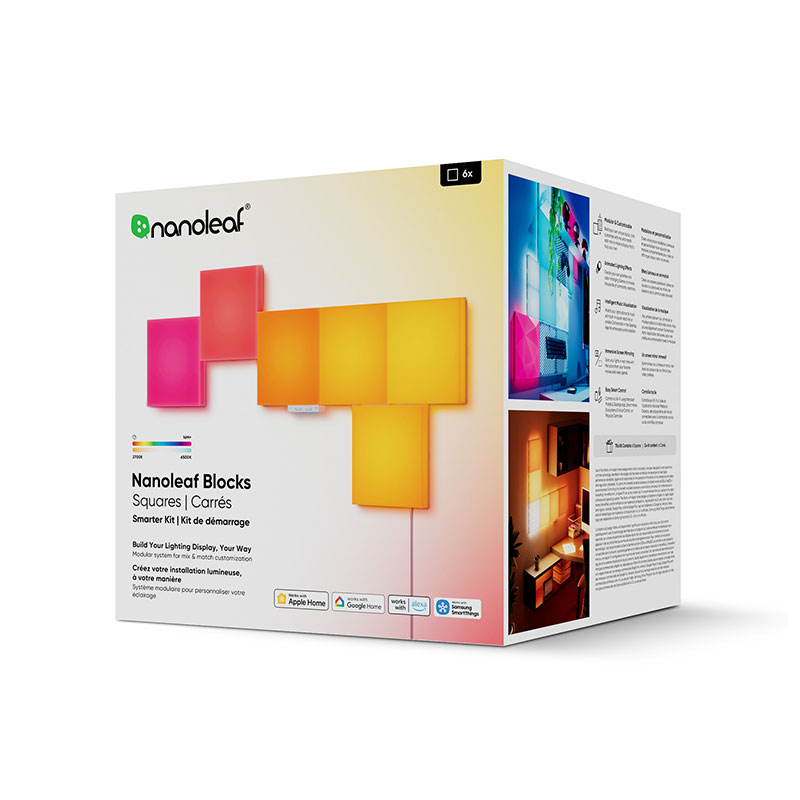 Ảnh minh họa Khối đèn thông minh Nanoleaf Blocks Big Squares 6 Pack (bộ khởi động) 3