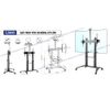 Khung treo tivi di động E2800 đen ( 55-120 inch )