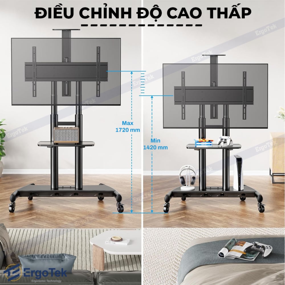 Ảnh minh họa Khung treo Tivi di động Ergotek E2600 (55-100 inch) 2