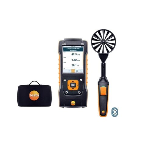 Kit testo 440 – máy đo vận tốc gió (Bluetooth)