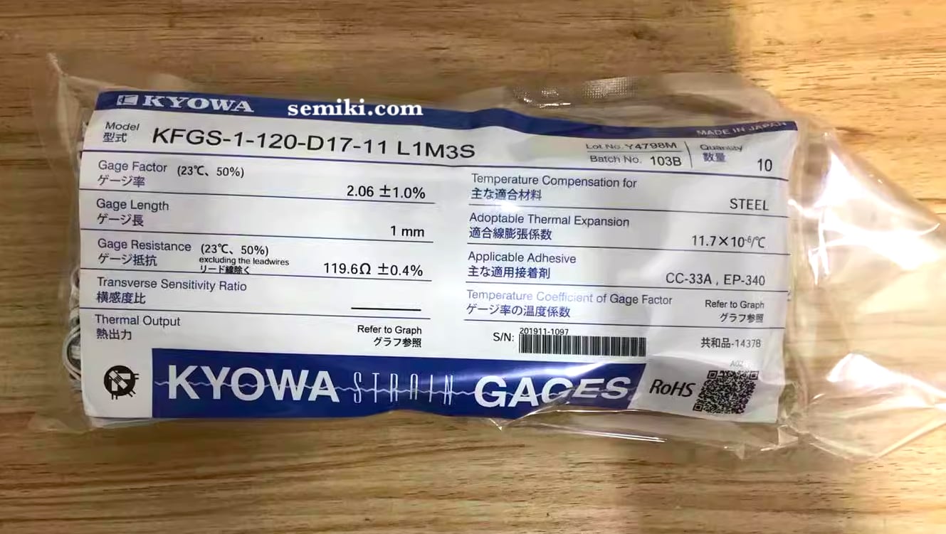 KYOWA Strain Gauge KFGS-1-120-D17-11 cảm biến lực ứng suất 3 trục