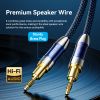 Vention Dual Banana Plugs to Dual Spade Plugs Speaker Wire 5M Blue