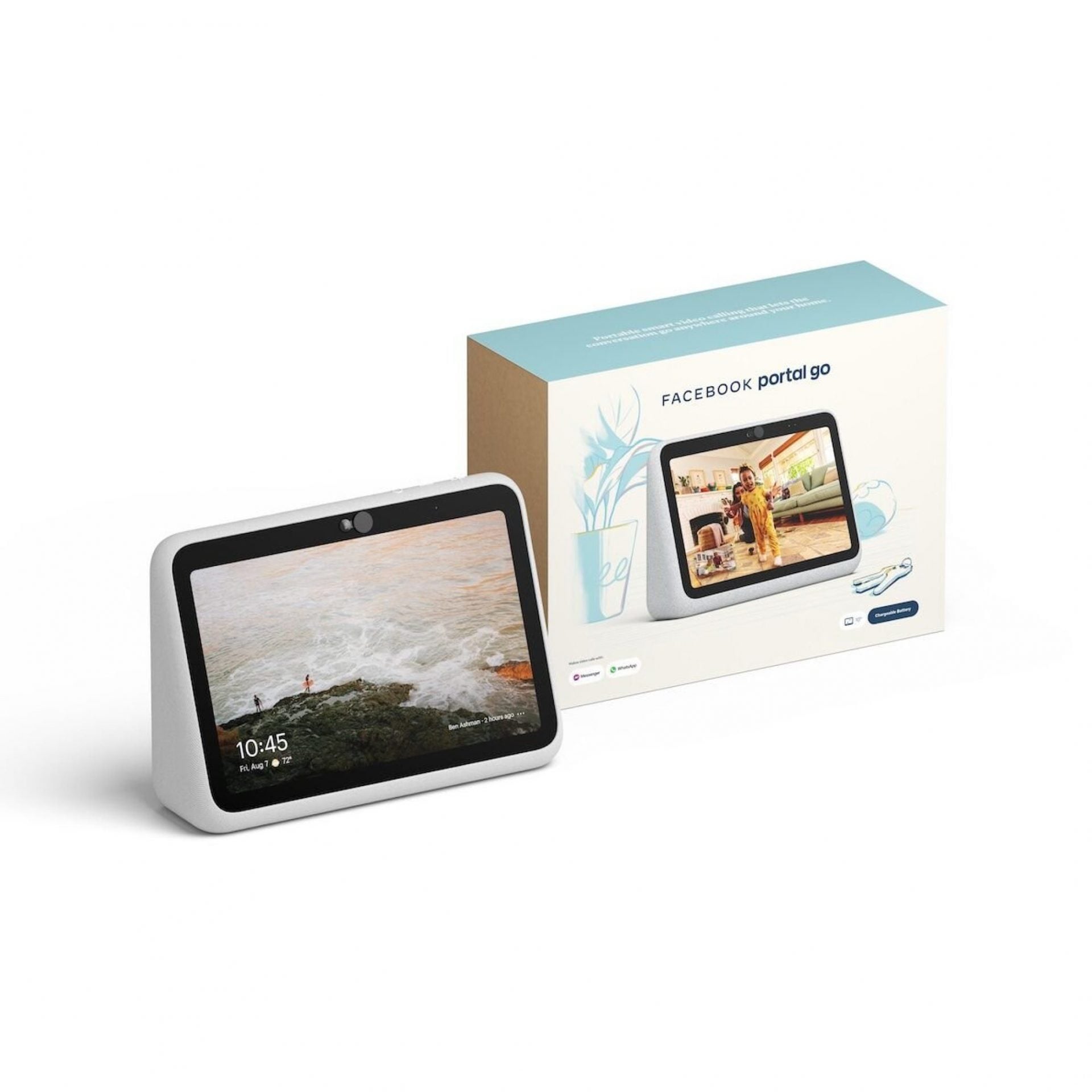Ảnh minh họa Facebook Portal Go 10″ – Màn hình thông minh dùng Pin, video call Zoom, Teams, Messenger 1