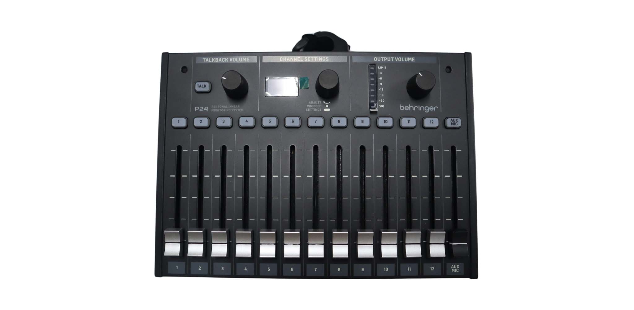 StageConnect Personal Monitor Mixer with 13 Stereo Channels and 60-mm Faders Behringer P24