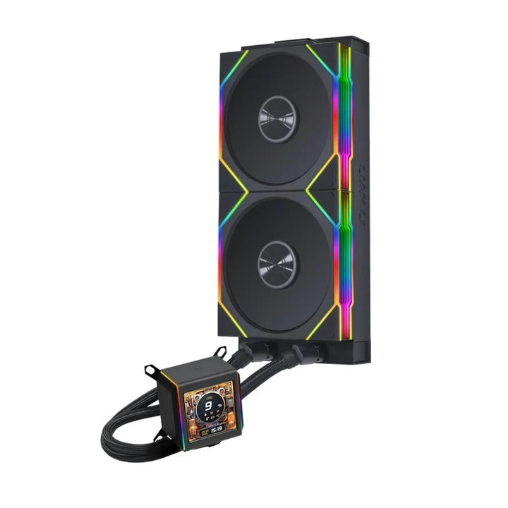 Ảnh minh họa LIAN LI GALAHAD II LCD 280mm Liquid CPU Cooler with TL 140 Wireless Fans - White 1