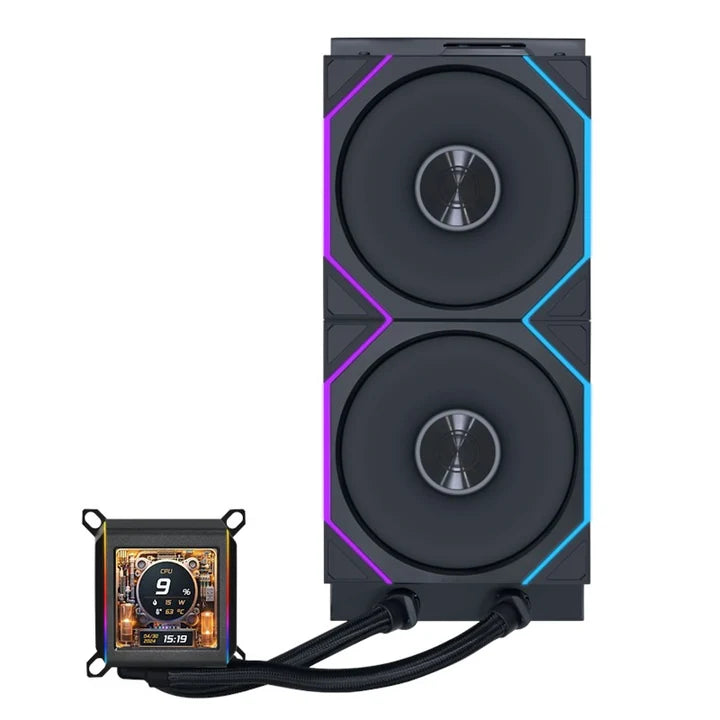 Ảnh minh họa LIAN LI GALAHAD II LCD 280mm Liquid CPU Cooler with TL 140 Wireless Fans - White 3