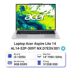  Laptop Acer Aspire Lite 14 AL14-52P-309T NX.D7ESV.001 