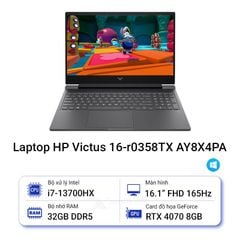  Laptop HP Victus 16-r0358TX AY8X4PA 