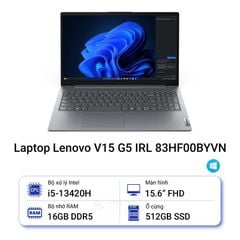  Laptop Lenovo V15 G5 IRL 83HF00BYVN 