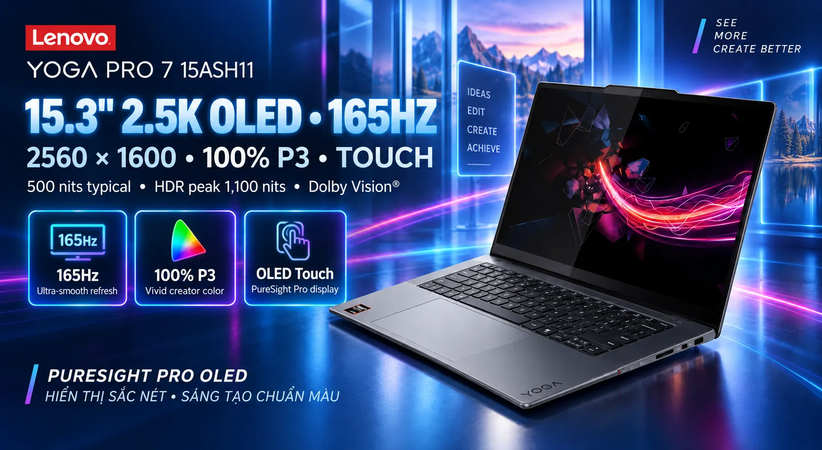 Ảnh minh họa Laptop Lenovo Yoga Pro 7 15ASH11 83W5000SVN 1