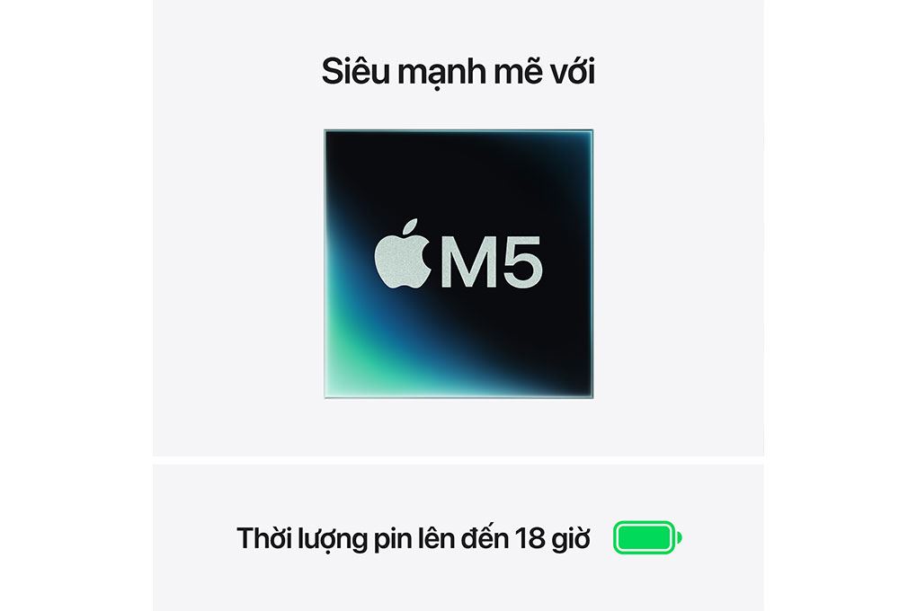 Ảnh minh họa Laptop MacBook Air 15 inch M5 24GB/512GB 70W 3