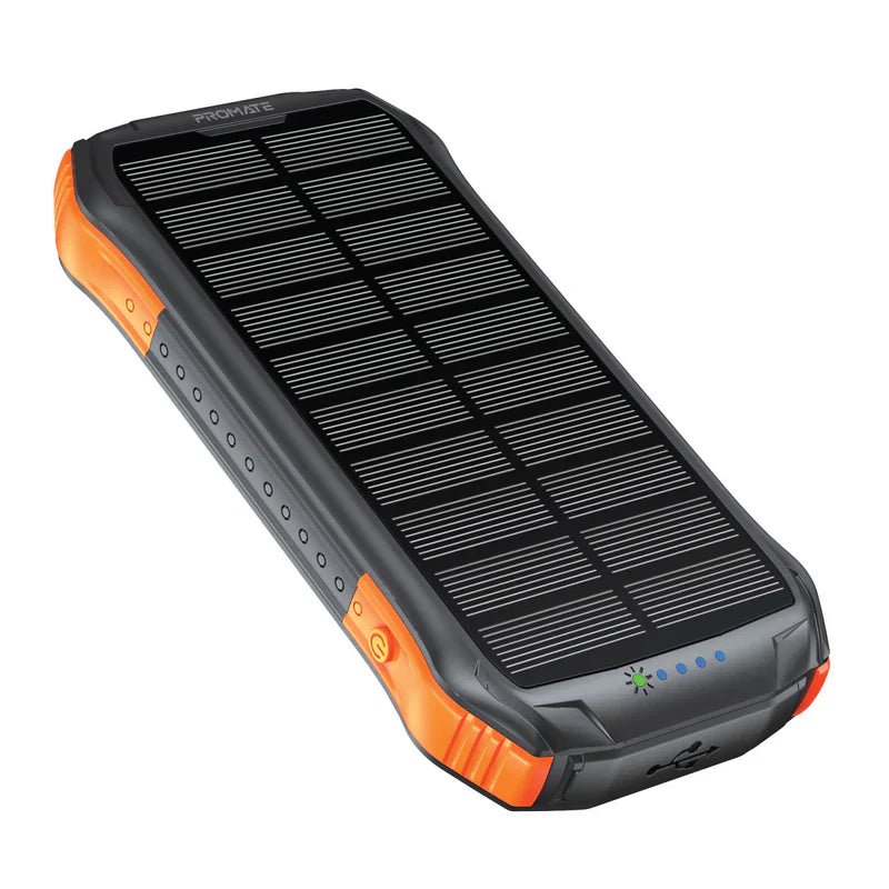 Ảnh minh họa PROMATE SolarTank-10PDQi Pin sạc dự phòng Rugged EcoLight 10000mAh / USB-A / USB-C 1