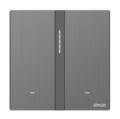  Module công tắc bối cảnh đôi Kim loại màu Xám M7 Smart 66E8006MTY-2B 
