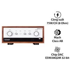  Amply Leak Stereo 230, Hỗ Trợ 2 Kênh, 75W/CH, Bluetooth, HDMI ARC, PC 