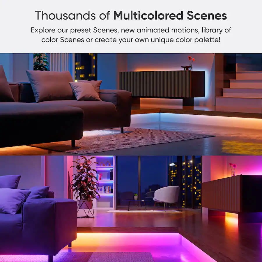 Ảnh minh họa LED dây Nanoleaf Matter Smart Multicolor Lightstrip 16.4ft (5m) 3