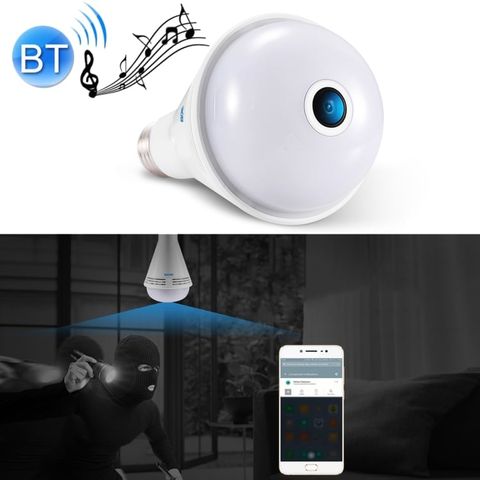 Camera IP Bóng Đèn ESCAM QP137 (2MP, 360°, Bluetooth Speaker, E27, WiFi)