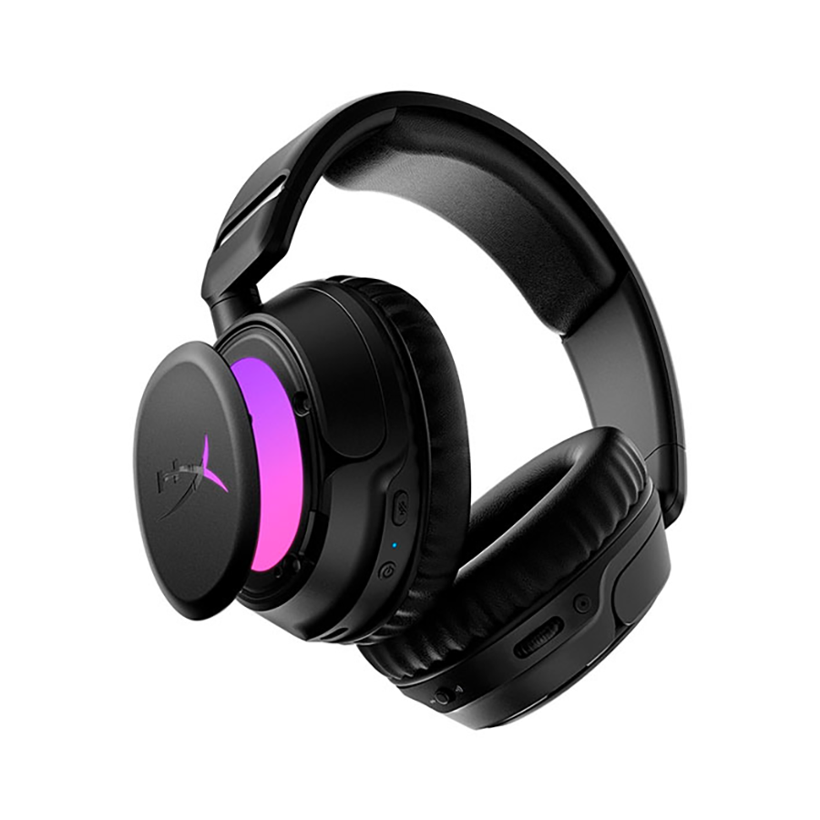 Ảnh minh họa Tai Nghe Gaming Không Dây HyperX Cloud Flight 2 Wireless Black (B5VC4AA) | Wireless 2.4GHz, Bluetooth 5.3, RGB, Pin đến 150 giờ 2