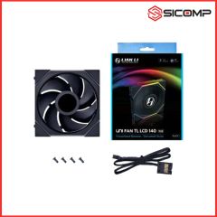  Lian Li Uni Fan Tl Wireless Lcd 140 Black / White 