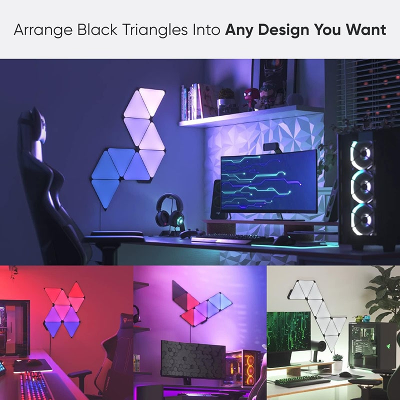 Ảnh minh họa [Limited] Nanoleaf Ultra Black Triangles Starter 3
