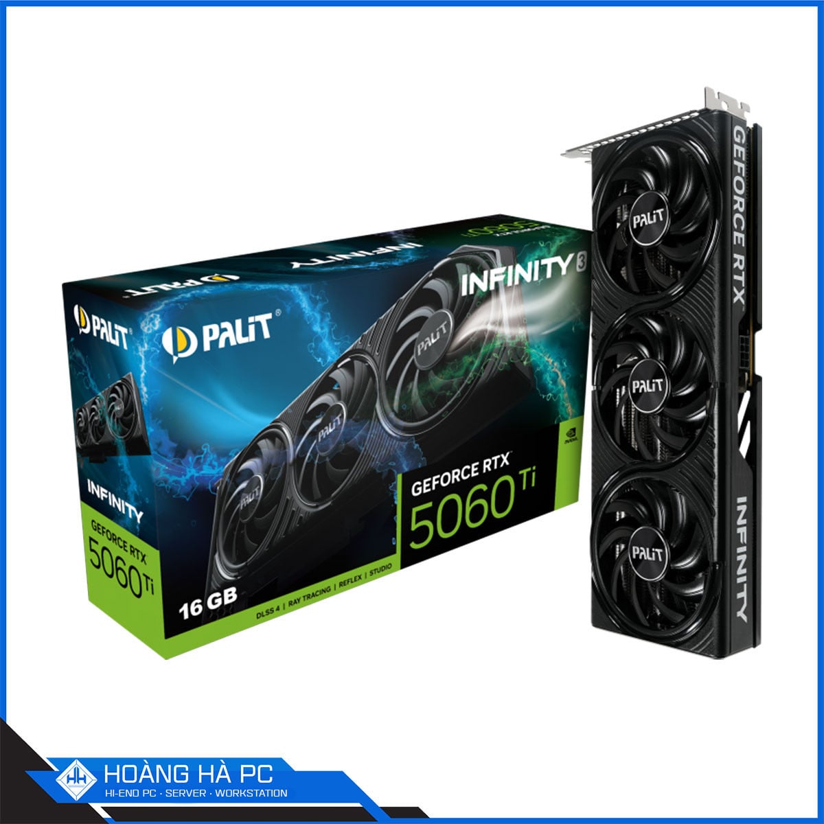 Ảnh minh họa VGA PALIT GEFORCE RTX 5060 Ti INFINITY 3 16G (GDDR7, 128-bit, HDMI +DP, 1x8-pin) 2
