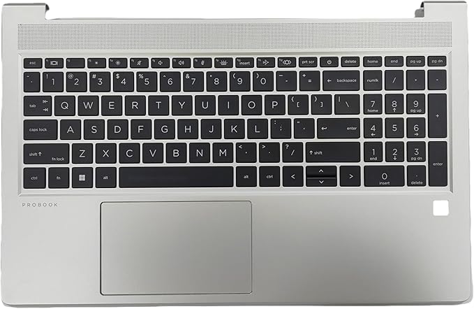 Thay Vỏ Laptop HP Probook 450 455 G8 455R G8 Palmrest Upper Case Backlit Keyboard Touchpad Assembly Silver M21742-001 M21742-B31 M22004-B31 Replacement for Zin