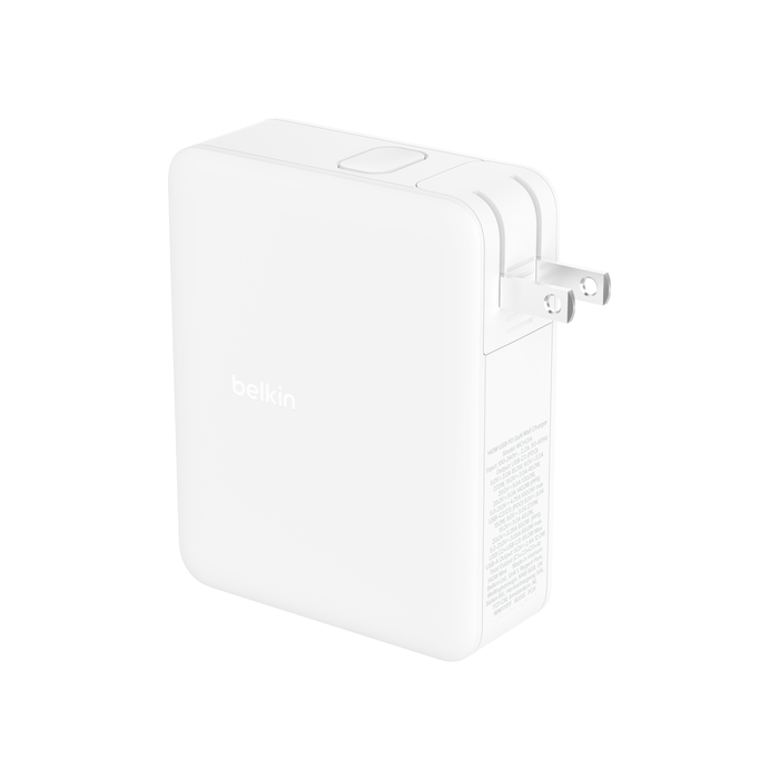Ảnh minh họa Bộ sạc nhanh Belkin 140W GaN BOOST CHARGE Rockstar Triple USB-C and USB-A màu trắng 2