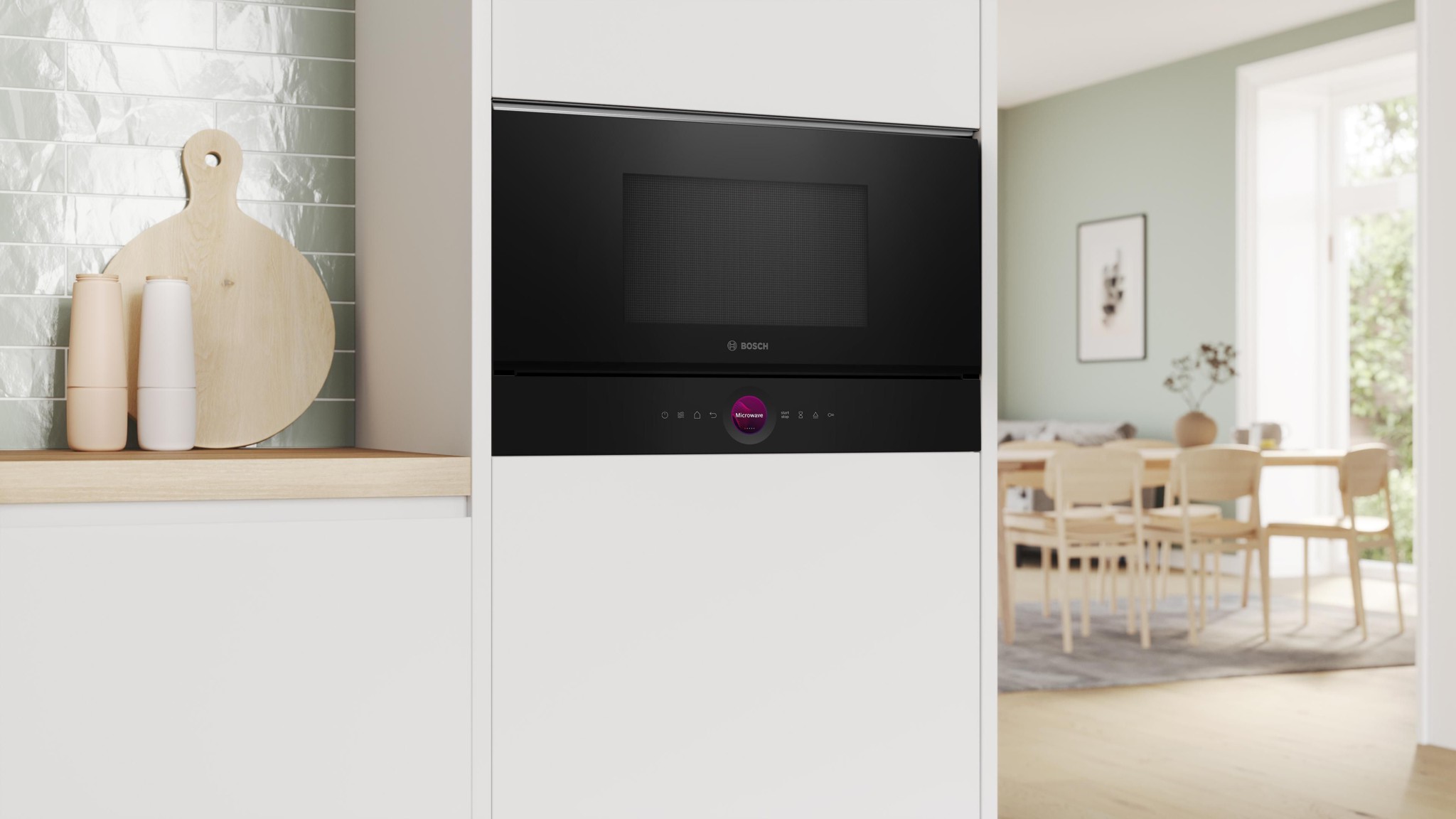 Ảnh minh họa Lò vi sóng âm tủ kèm nướng Bosch BEL7321B1 - Series 8 3