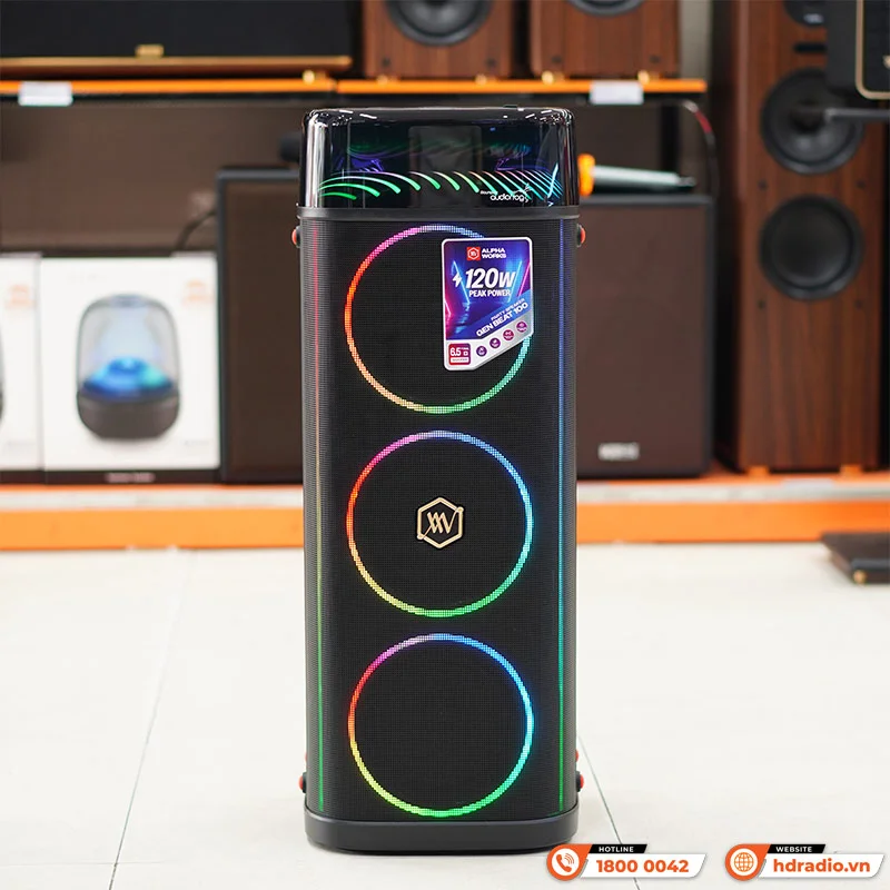 Ảnh minh họa Loa Alpha Works Genbeat 100, Bluetooth 5.3, Công suất 60W RMS, LED Đẹp 1