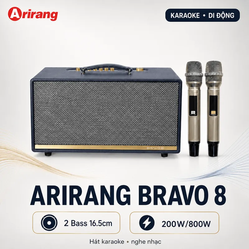 Ảnh minh họa Loa Arirang Bravo 8 (2 Bass 16.5 cm, 200W/800W) 1