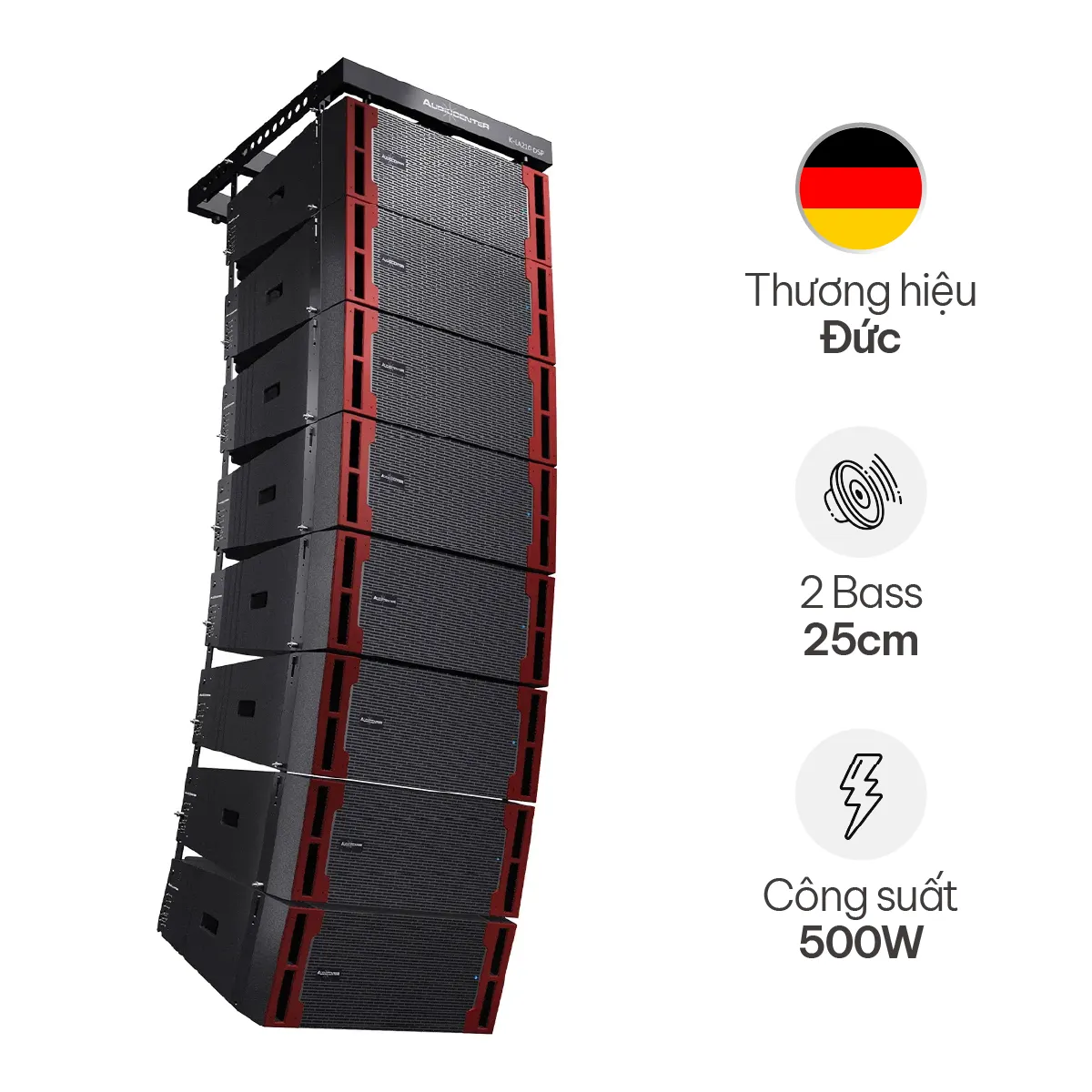 Ảnh minh họa Loa array Audiocenter K-LA210 (Passive, Bass Đôi 25, 500W, 133dB) 1