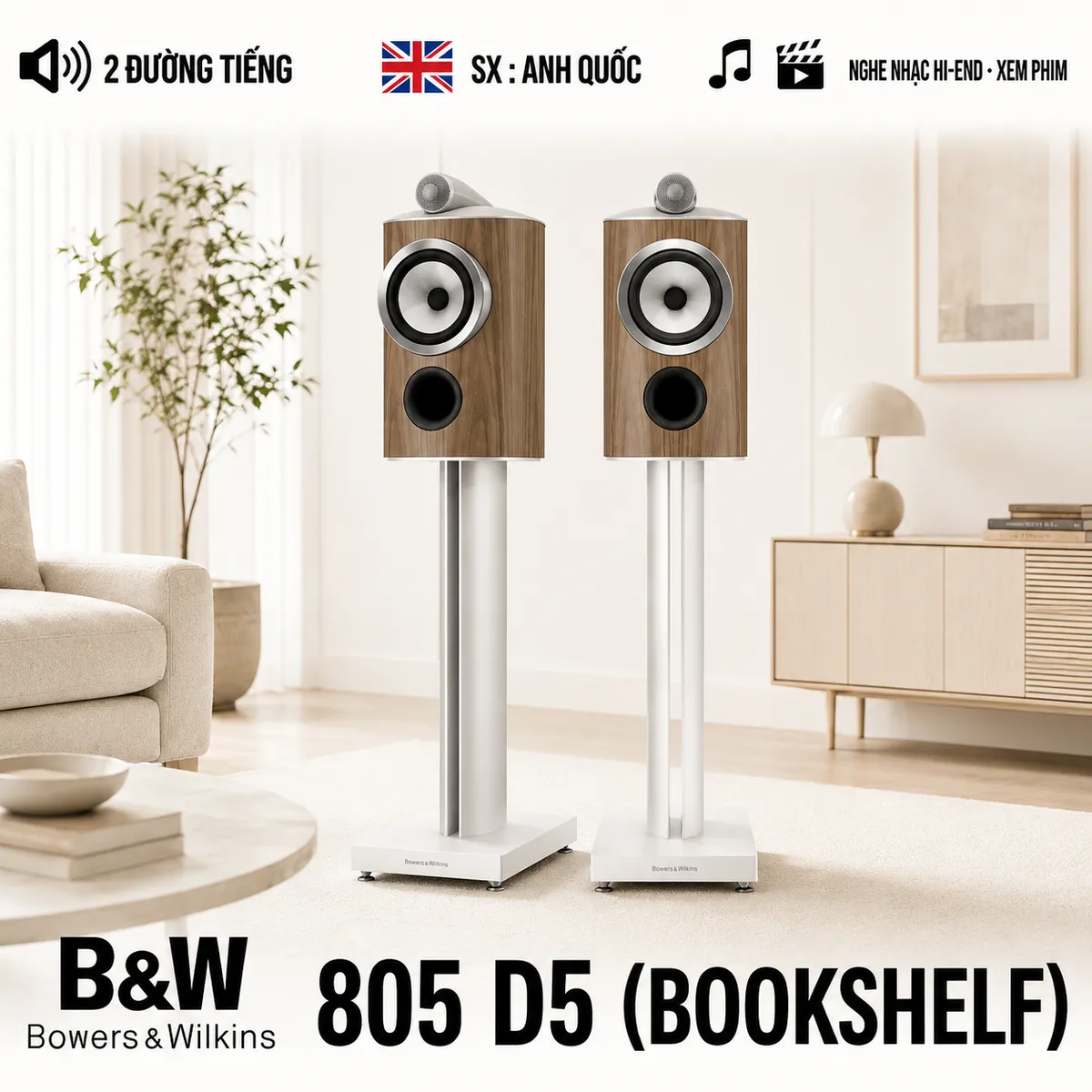 Ảnh minh họa Loa B&W 805 D5 (Bookshelf) 1
