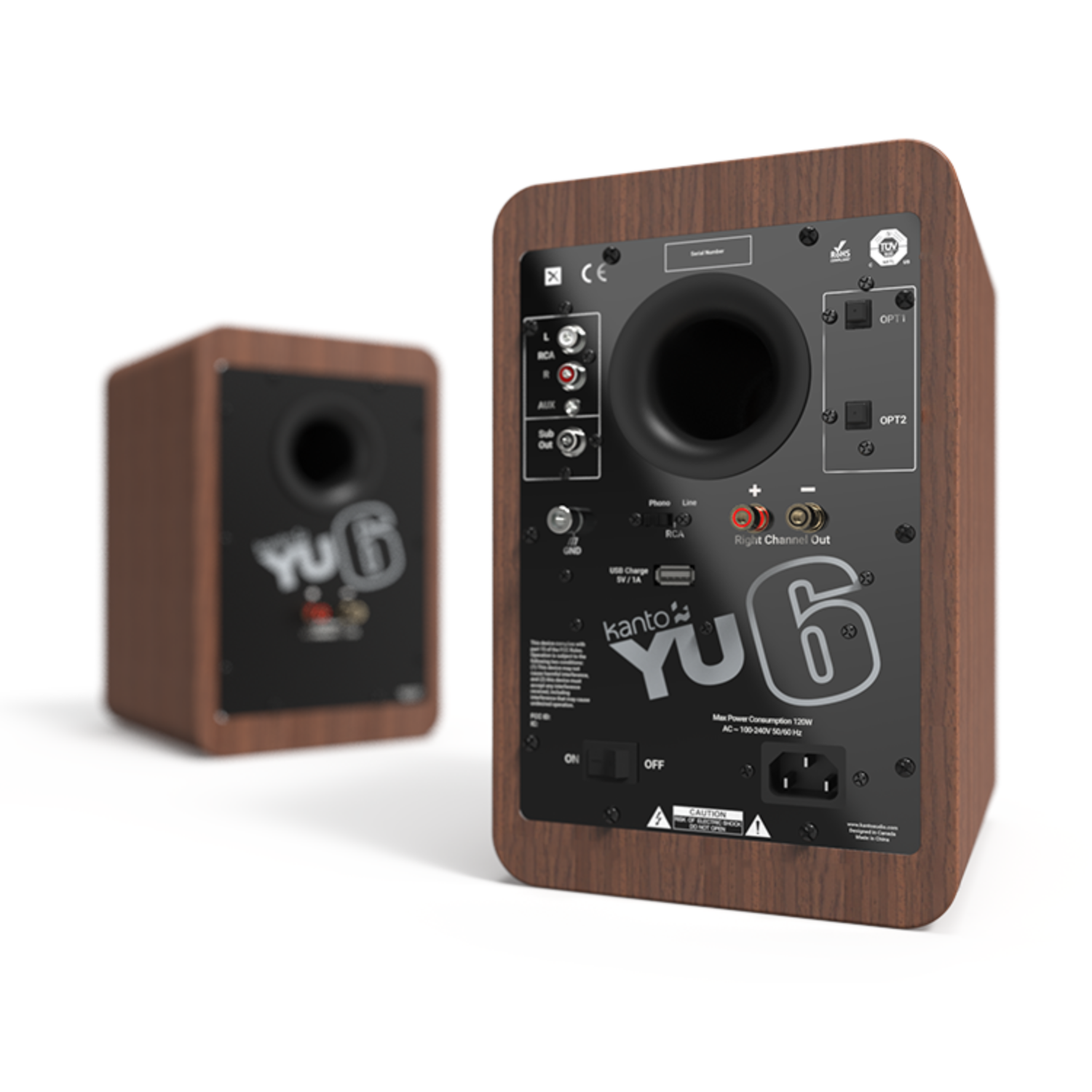 Ảnh minh họa Loa Bluetooth Kanto YU6 Walnut 1