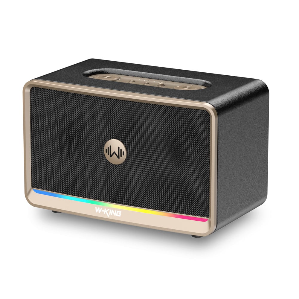 Ảnh minh họa Loa Bluetooth Retro W-KING H330 | Bass Radiator (120W) Bluetooth 5.4, TWS 1