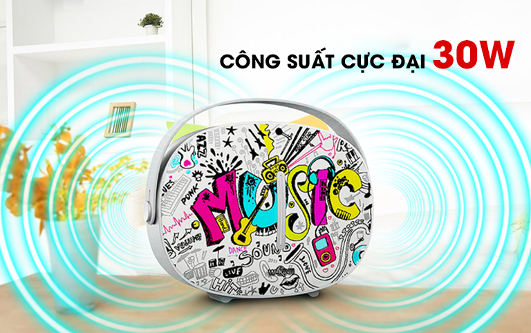 Ảnh minh họa Loa Bluetooth xách tay 30W W-King T8 1
